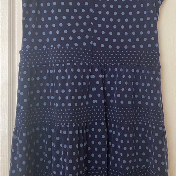 MICHAEL KORS Womens New Navy Polka Dot Sleeveless - Picture 8 of 11